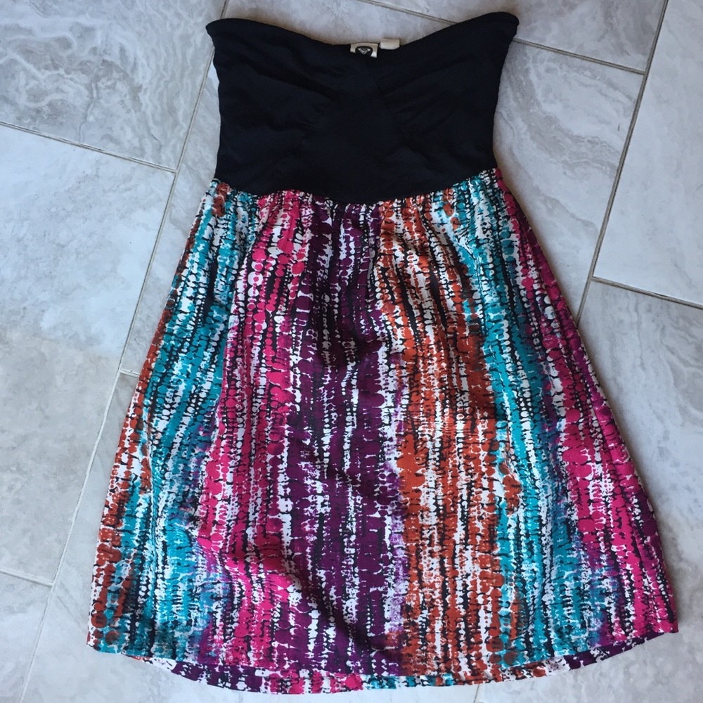 Roxy strapless dress